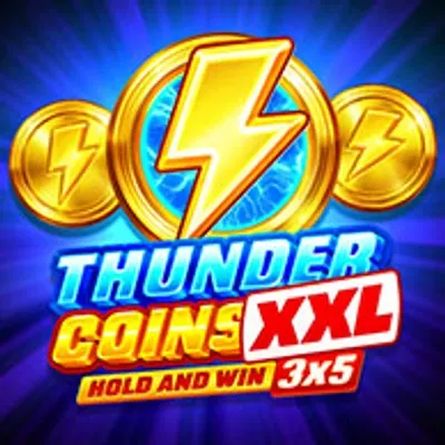 Okładka gry Thunder Coins XXL na banerze NC Casino